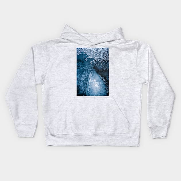 Deep Freeze Ice Patterns Series #2 Kids Hoodie by Amy-K-Mitchell